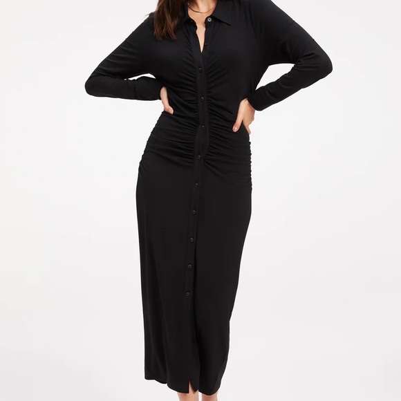 With Jean Andy Long Dress - Black - Picture 3 of 5